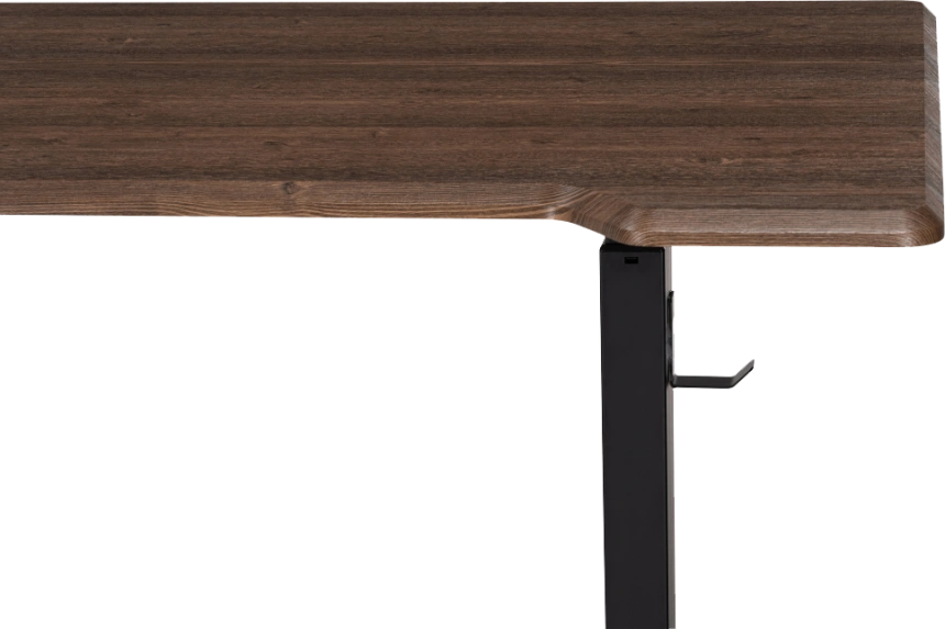 Стол компьютерный Маркос, 120, с механизмом подъема, черный / кантри орех