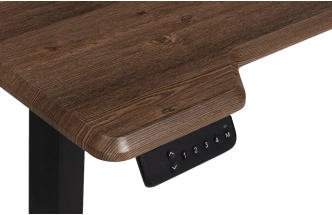 Стол компьютерный Маркос, 120, с механизмом подъема, черный / кантри орех