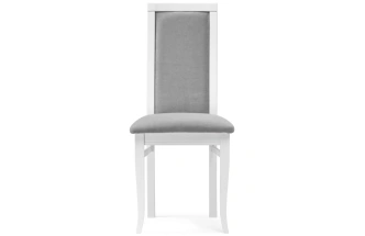 Стул Давиано, деревянный, серый велюр / белый