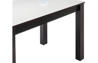 Кухонный стол Раймунд, стекло, венге / белый