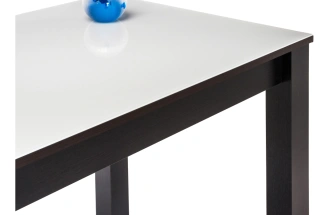 Кухонный стол Раймунд, стекло, венге / белый