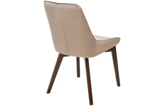 Стул Cristian, мягкий, Future-009 латте, велюр, орех