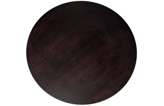 Журнальный стол Kong, 70x70x60, МДФ, шпон, темный орех / бронзовый