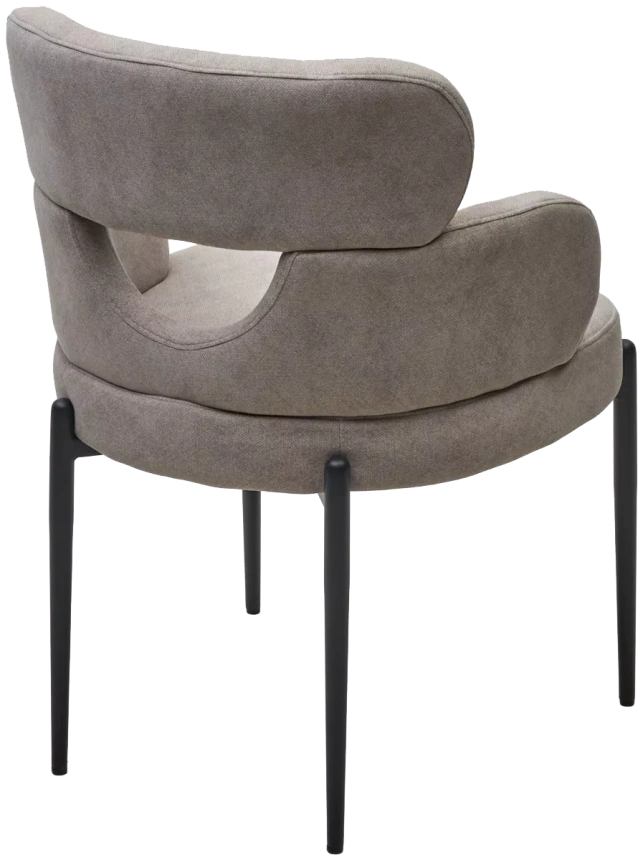 Стул Valter, мягкий, AR627-11B молочный, ткань, черный каркас