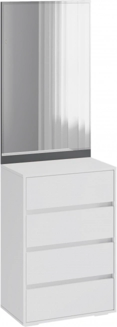 Прихожая Роут, с зеркалом, белый / графит