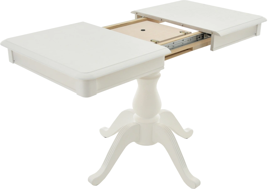 Кухонный стол Фабрицио-1 мини, 90, эмаль белая, каркас белый