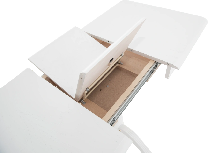 Кухонный стол Фабрицио-1 мини, 90, эмаль белая, каркас белый