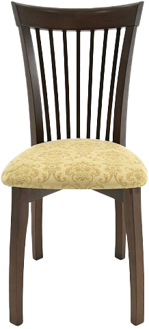 Стул Тулон, деревянный с мягким сиденьем, андрис вензель 160 бежевый жаккард, каркас орех темный