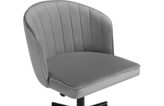 Офисный стул Дэни, на колесиках, темно-серый / черный