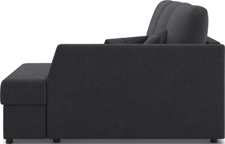 Диван угловой Консул, модель 074, правый, Danco 998 (черный)