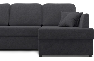 Диван угловой Консул, модель 074, правый, Danco 998 (черный)