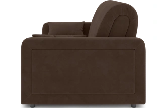 ​Диван прямой Борго 140, модель 107, Ultra Chocolate​ (шоколадный) / венге