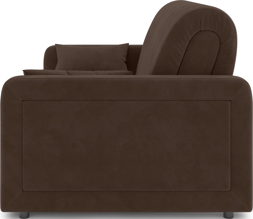​Диван прямой Борго 140, модель 107, Ultra Chocolate​ (шоколадный) / венге