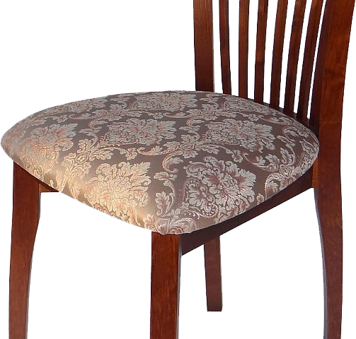 Стул Тулон, деревянный с мягким сиденьем, андрис вензель 37-2 жаккард, каркас коньяк