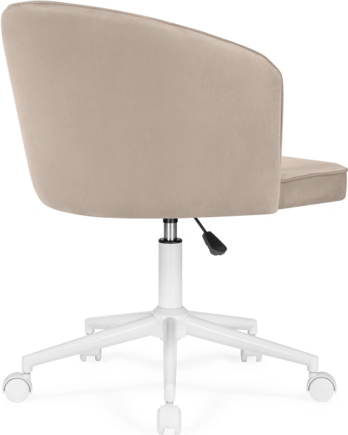 Офисный стул Дэни, на колесиках, бежевый / белый