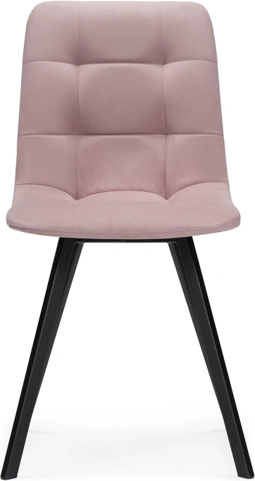 Стул Чилли, на металлокаркасе, розовый / черный каркас