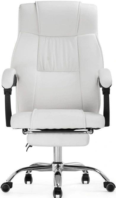 Офисное кресло Born, с подставкой для ног, белый