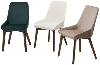 Стул Cristian, мягкий, White A2635-1A, букле, орех