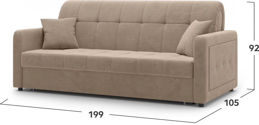 Диван прямой Инсбрук 180, модель 063, Balance 130 (бежевый)