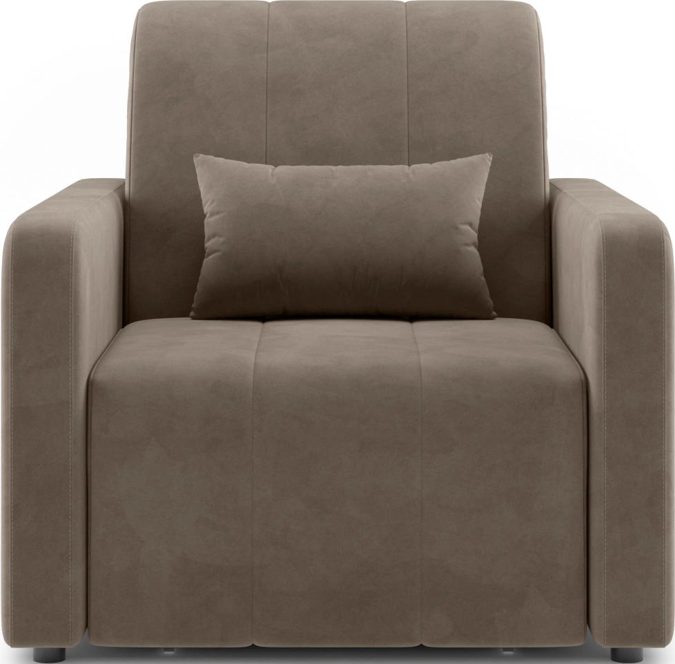 Кресло-кровать Борго 80, модель 107, Ultra Beige (бежевый) / венге