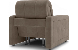 Кресло-кровать Борго 80, модель 107, Ultra Beige (бежевый) / венге