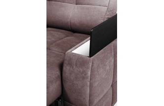 Диван прямой Сиэтл, ткань Lamb dimrose, декор Структурный кофе