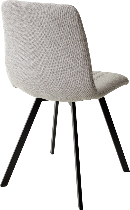 Стул Elvis, мягкий, WZ2042-02 светло-бежевый фактурный велюр, черный каркас