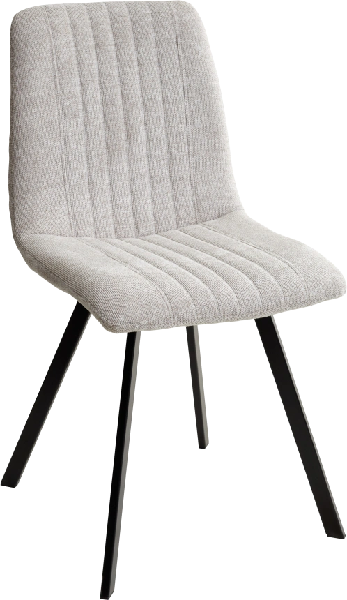 Стул Elvis, мягкий, WZ2042-02 светло-бежевый фактурный велюр, черный каркас