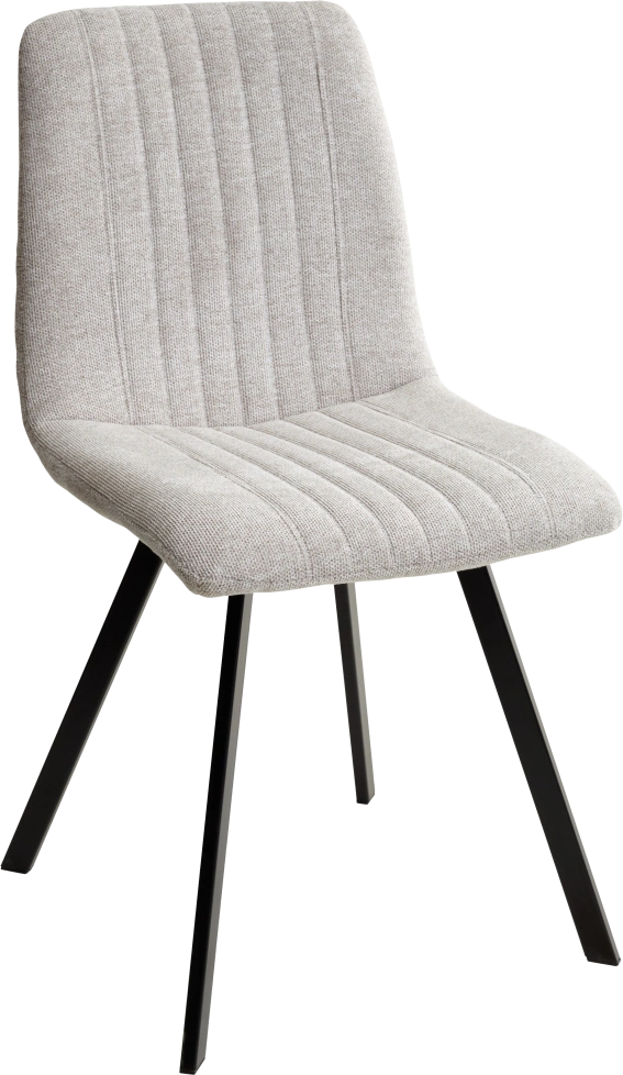 Стул Elvis, мягкий, WZ2042-02 светло-бежевый фактурный велюр, черный каркас