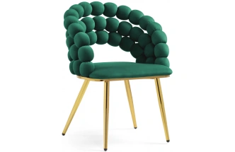 Стул Ball, дизайнерский, green / gold