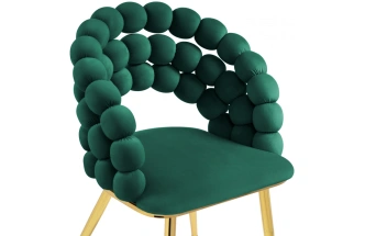 Стул Ball, дизайнерский, green / gold