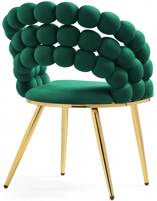 Стул Ball, дизайнерский, green / gold