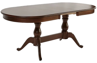 Кухонный стол Фабрицио-2, овал 120, орех темный, каркас орех темный