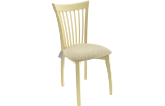 Стул Тулон, деревянный с мягким сиденьем, атина 160-1 жаккард, каркас слоновая кость