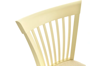 Стул Тулон, деревянный с мягким сиденьем, атина 160-1 жаккард, каркас слоновая кость