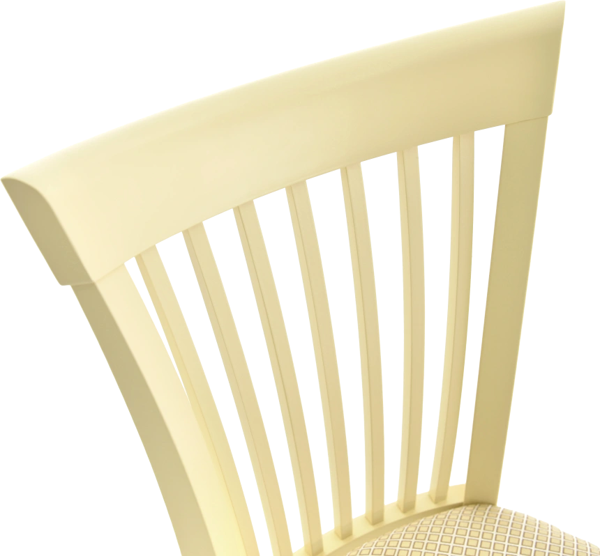 Стул Тулон, деревянный с мягким сиденьем, атина 160-1 жаккард,   каркас слоновая кость