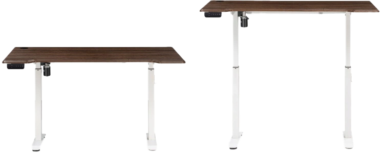 Стол компьютерный Маркос, 120, с механизмом подъема, орех кантри / белый