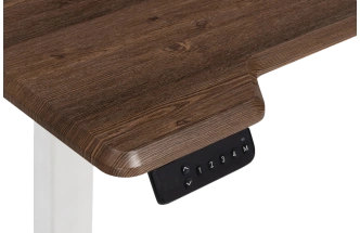 Стол компьютерный Маркос, 120, с механизмом подъема, орех кантри / белый