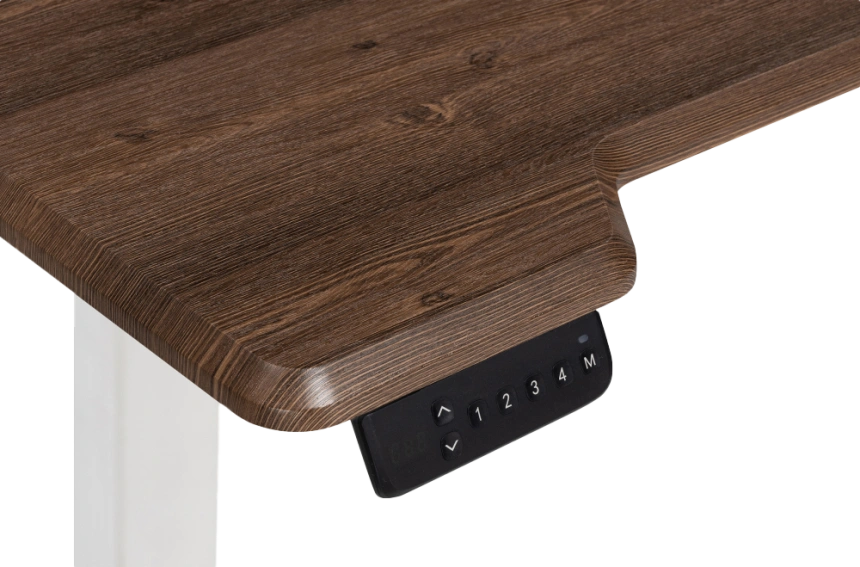 Стол компьютерный Маркос, 120, с механизмом подъема, орех кантри / белый