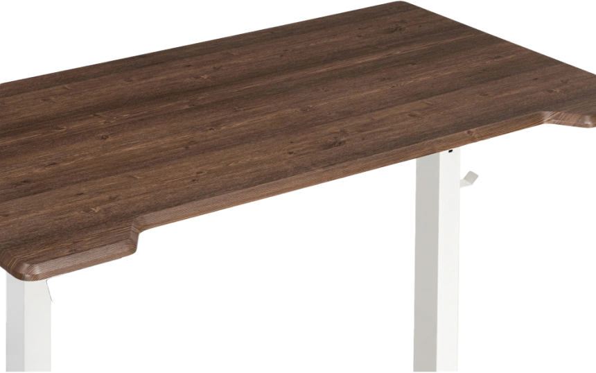 Стол компьютерный Маркос, 120, с механизмом подъема, орех кантри / белый