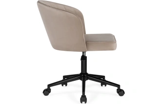 Офисный стул Дэни, на колесиках, бежевый / черный