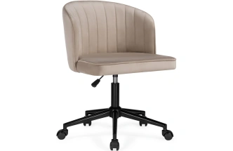 Офисный стул Дэни, на колесиках, бежевый / черный