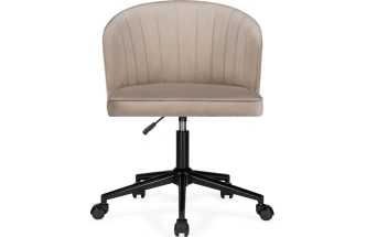 Офисный стул Дэни, на колесиках, бежевый / черный