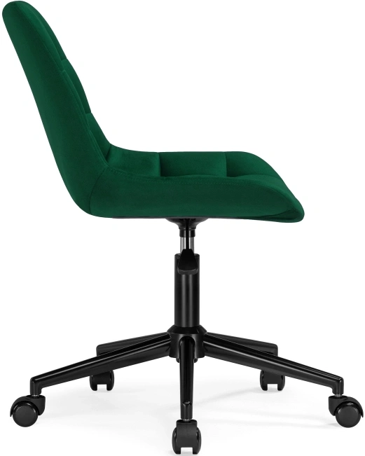 Офисный стул Честер, на колесиках, зеленый / черный