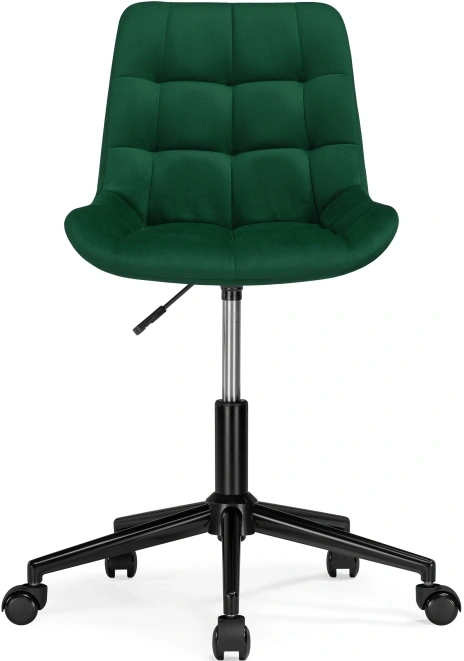 Офисный стул Честер, на колесиках, зеленый / черный