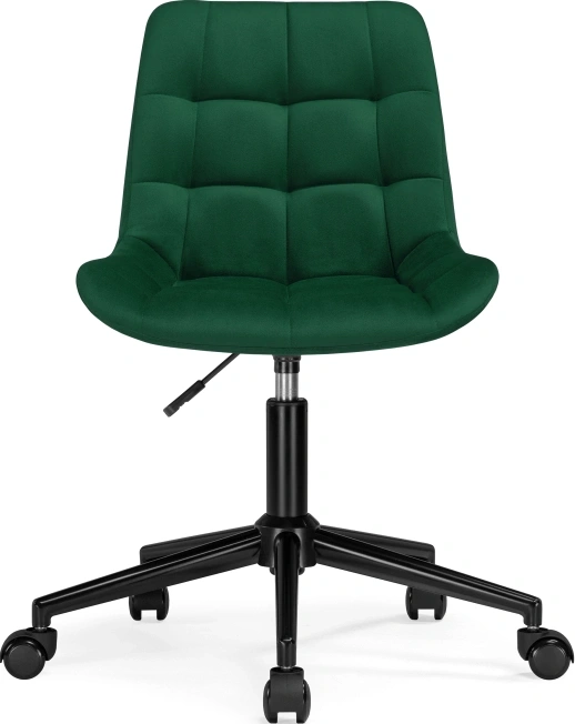 Офисный стул Честер, на колесиках, зеленый / черный