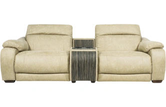 Диван прямой Флора, электрореклайнер, двухместный, Замша 7615-1, Венге