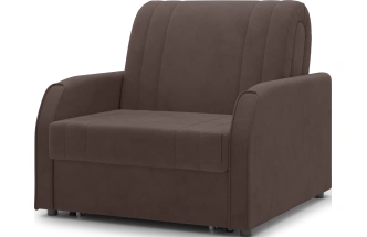 Кресло-кровать Турин 80, модель 053, Velutto 23 (коричневый)