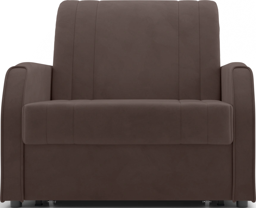 Кресло-кровать Турин 80, модель 053, Velutto 23 (коричневый)