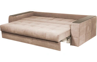 Диван прямой Сиэтл, ткань Lamb caramel, декор Структурный Кофе